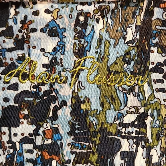 Alan Flusser Button Down Men's Casual button-up dress shirt sz Large - Picture 2 of 12